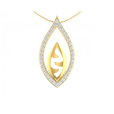 Shiva’s Third Eye pendant in Gold with diamonds